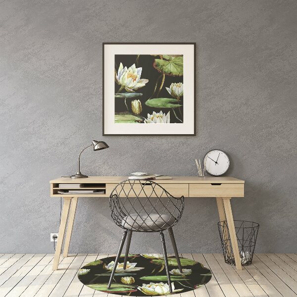 Tapis bureau Fleurs de lotus