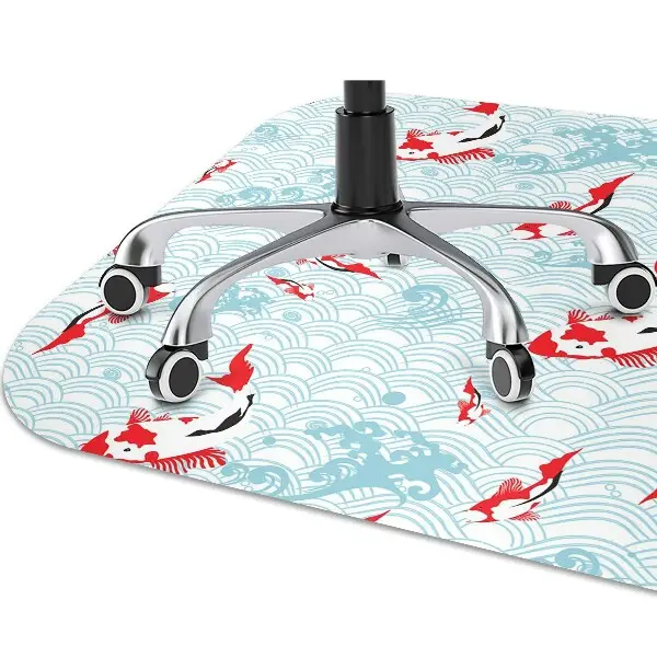 Tapis de chaise de bureau Carpe koi