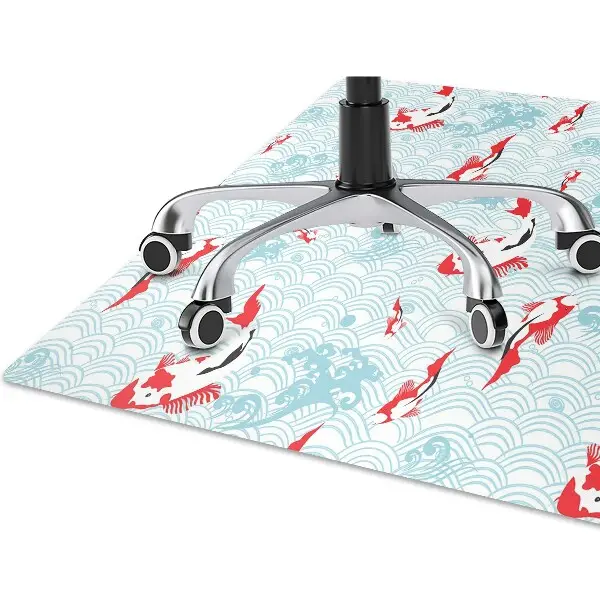Tapis de chaise de bureau Carpe koi