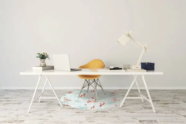 Tapis de chaise de bureau Carpe koi