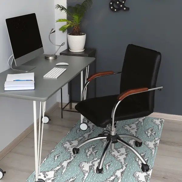 Tapis pour chaise de bureau Dessin des nuages