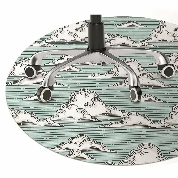 Tapis pour chaise de bureau Dessin des nuages
