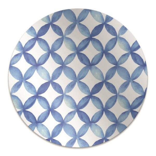 Tapis de chaise de bureau Cercles bleus