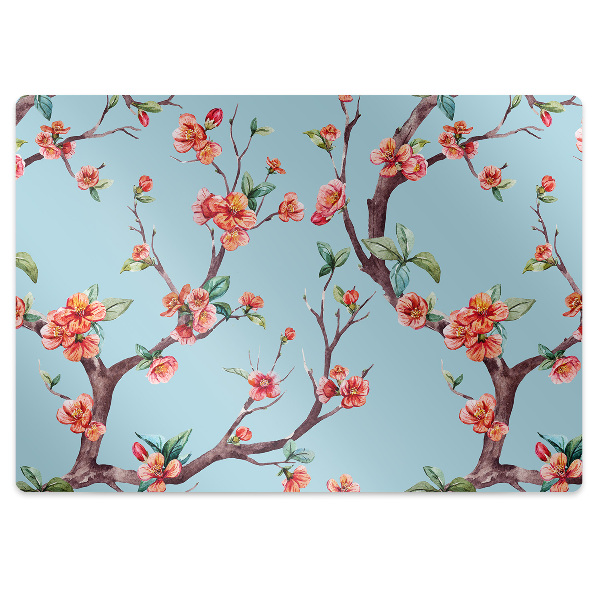 Tapis de chaise de bureau Arbre fleurissant