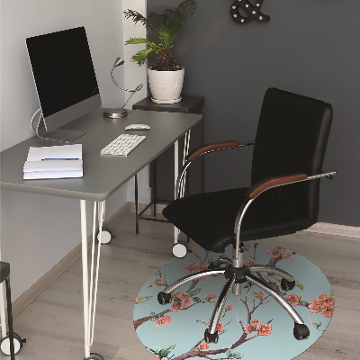 Tapis de chaise de bureau Arbre fleurissant