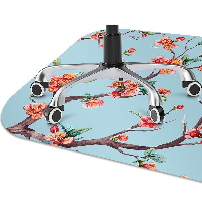 Tapis de chaise de bureau Arbre fleurissant