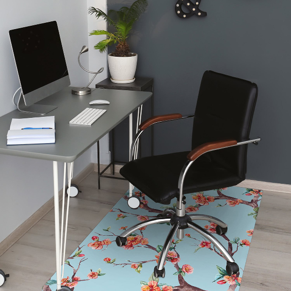 Tapis de chaise de bureau Arbre fleurissant
