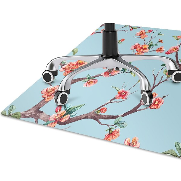 Tapis de chaise de bureau Arbre fleurissant