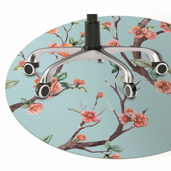 Tapis de chaise de bureau Arbre fleurissant