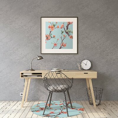 Tapis de chaise de bureau Arbre fleurissant