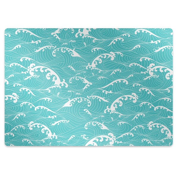 Tapis de chaise de bureau Vagues