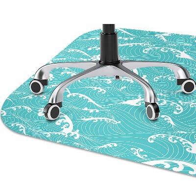 Tapis de chaise de bureau Vagues