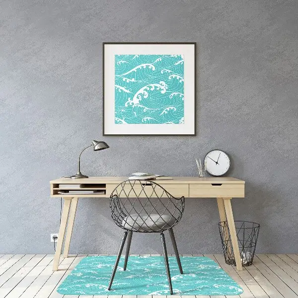 Tapis de chaise de bureau Vagues