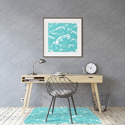 Tapis de chaise de bureau Vagues