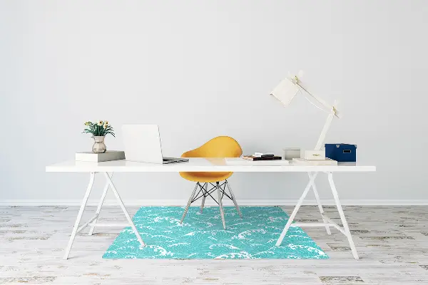 Tapis de chaise de bureau Vagues