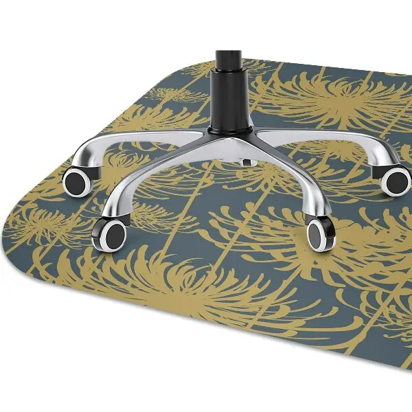 Tapis de chaise Fleurs dorées