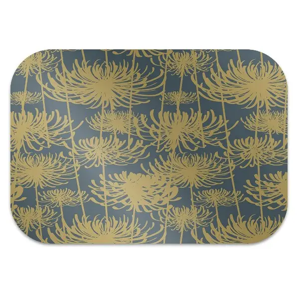 Tapis de chaise Fleurs dorées