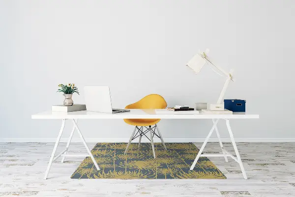 Tapis de chaise Fleurs dorées