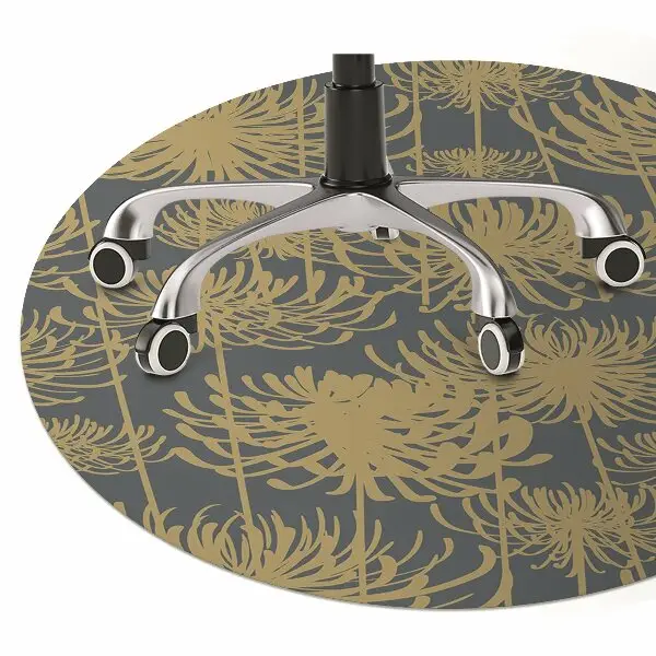 Tapis de chaise Fleurs dorées