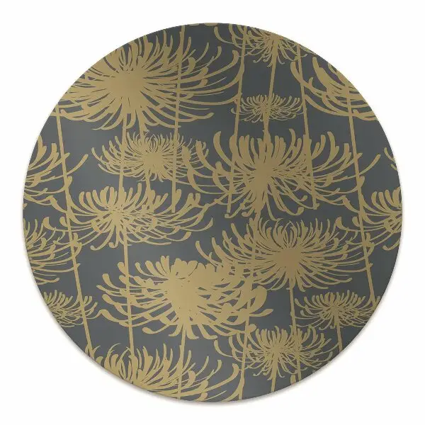 Tapis de chaise Fleurs dorées