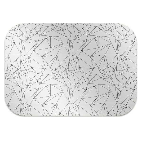 Tapis de chaise de bureau Triangles simples