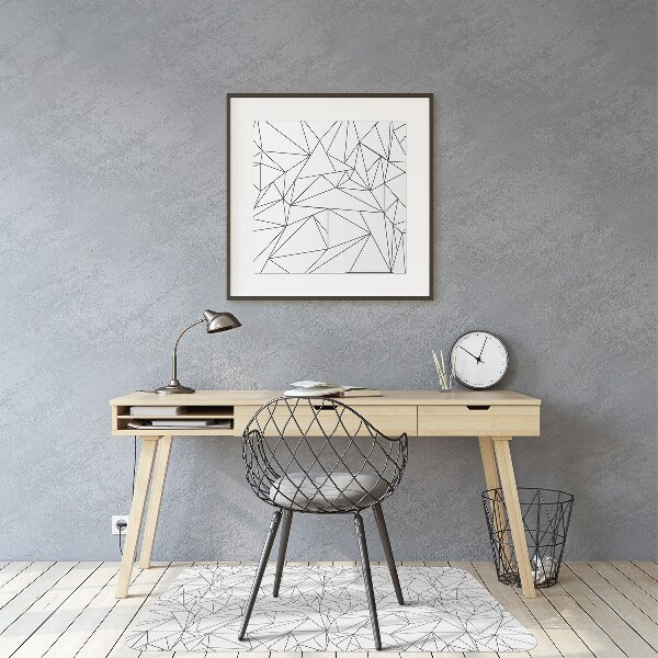 Tapis de chaise de bureau Triangles simples
