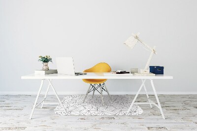 Tapis de chaise de bureau Triangles simples