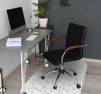 Tapis de chaise de bureau Triangles simples