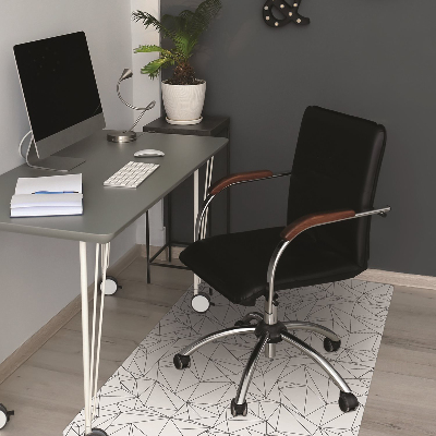 Tapis de chaise de bureau Triangles simples