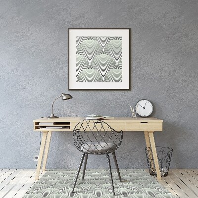 Tapis pour chaise de bureau Motif de semi-cercles