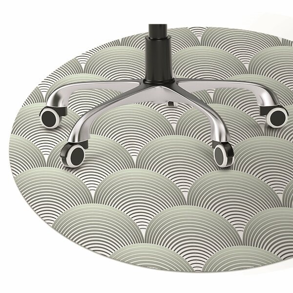 Tapis pour chaise de bureau Motif de semi-cercles