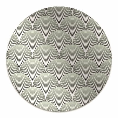 Tapis pour chaise de bureau Motif de semi-cercles