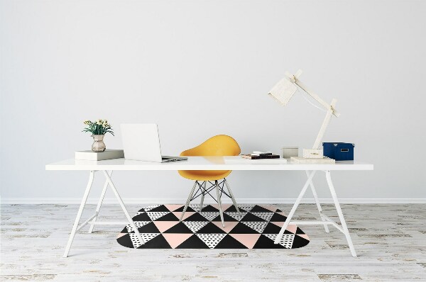 Tapis fauteuil bureau Triangles géométriques