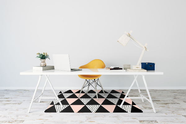 Tapis fauteuil bureau Triangles géométriques