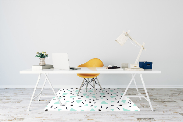 Tapis pour chaise de bureau Modèle rétro