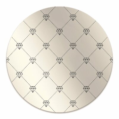 Tapis de chaise de bureau Motif en diamants