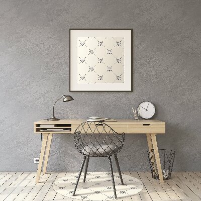 Tapis de chaise de bureau Motif en diamants