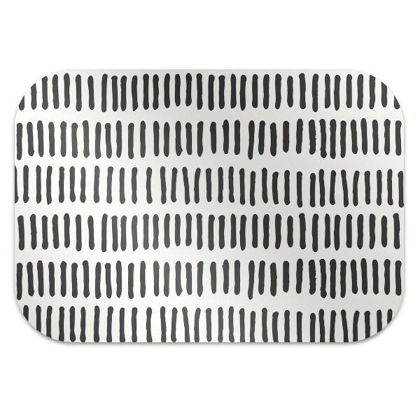 Tapis protection sol Tirets abstraits
