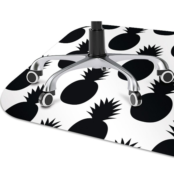 Tapis pour chaise de bureau Ananas noirs