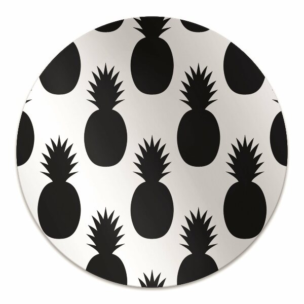 Tapis pour chaise de bureau Ananas noirs