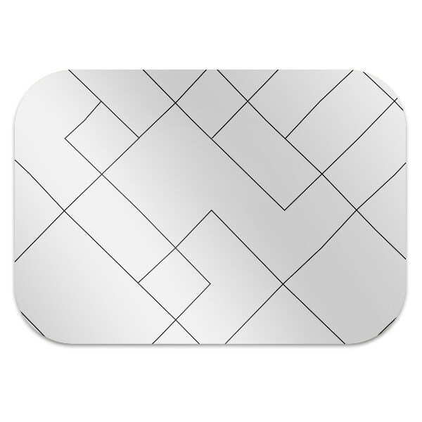 Tapis protège sol Lignes et carrés