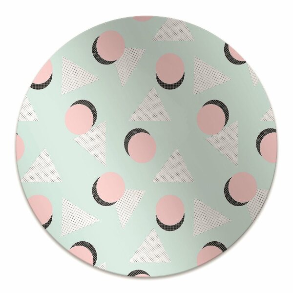Tapis de chaise de bureau Roues et triangles