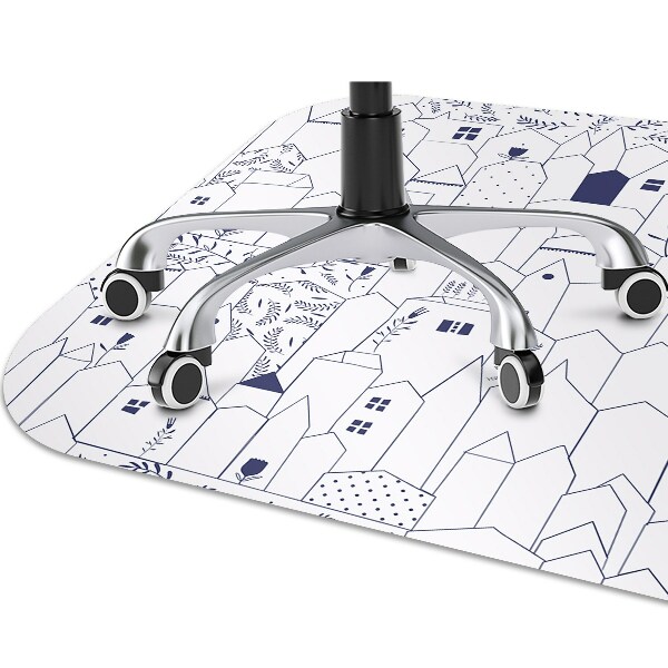 Tapis pour chaise de bureau Ville de dessin