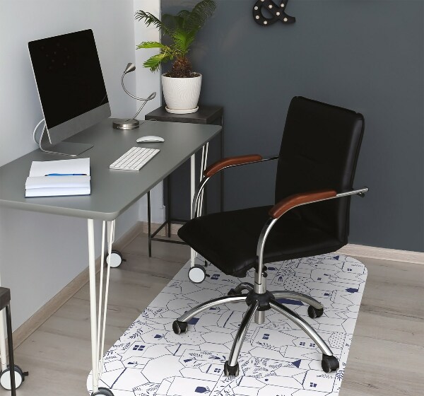 Tapis pour chaise de bureau Ville de dessin