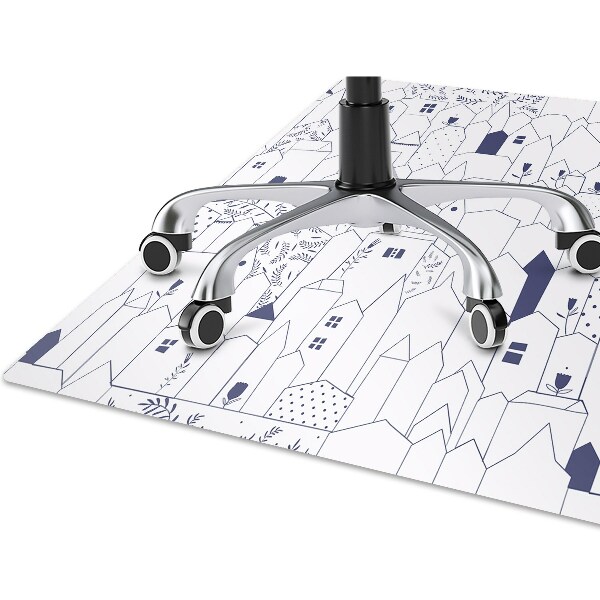 Tapis pour chaise de bureau Ville de dessin