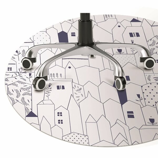 Tapis pour chaise de bureau Ville de dessin