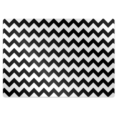 Tapis de chaise de bureau Zigzag