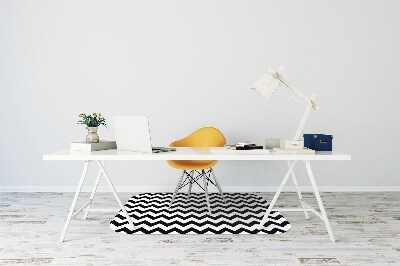 Tapis de chaise de bureau Zigzag