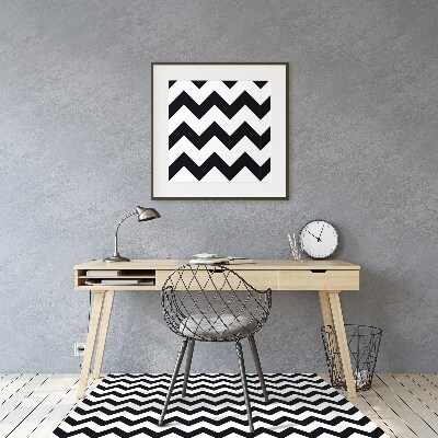 Tapis de chaise de bureau Zigzag