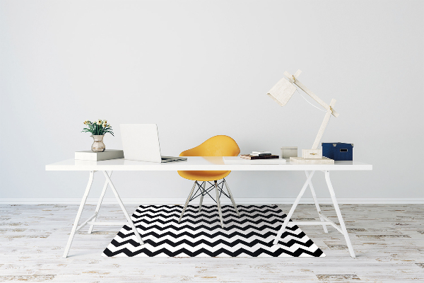 Tapis de chaise de bureau Zigzag